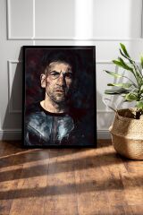 The Punisher Çerçeveli Tablo - Marvel Dizi Posteri Tablo