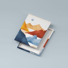Soyut Manzara Dekoratif Kanvas Tablo Seti 3 Adet x 40x55cm