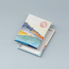 Soyut Manzara Desenli Kanvas Tablo Seti 3 Adet x 40x55cm
