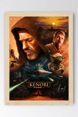 Star Wars Kenobi Çerçeveli Tablo - Uzay Savaşları Fim Posteri Tablo