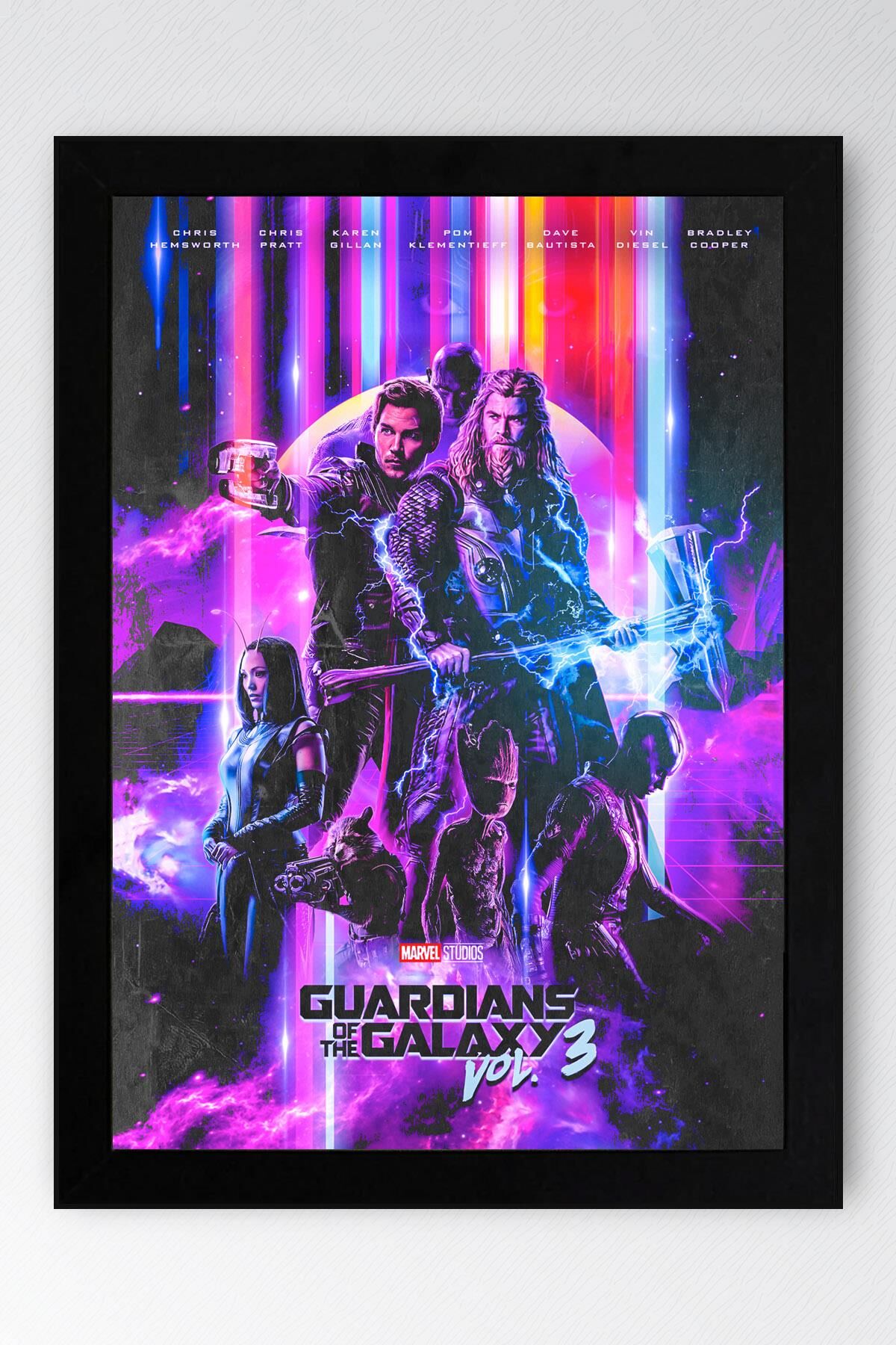 Guardians of the Galaxy Çerçeveli Tablo - Galaksinin Koruyucuları Film Posteri Tablo