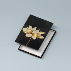 Modern Sanat Altın Çiçekler Kanvas Tablo Seti 3 Adet x 40x55cm