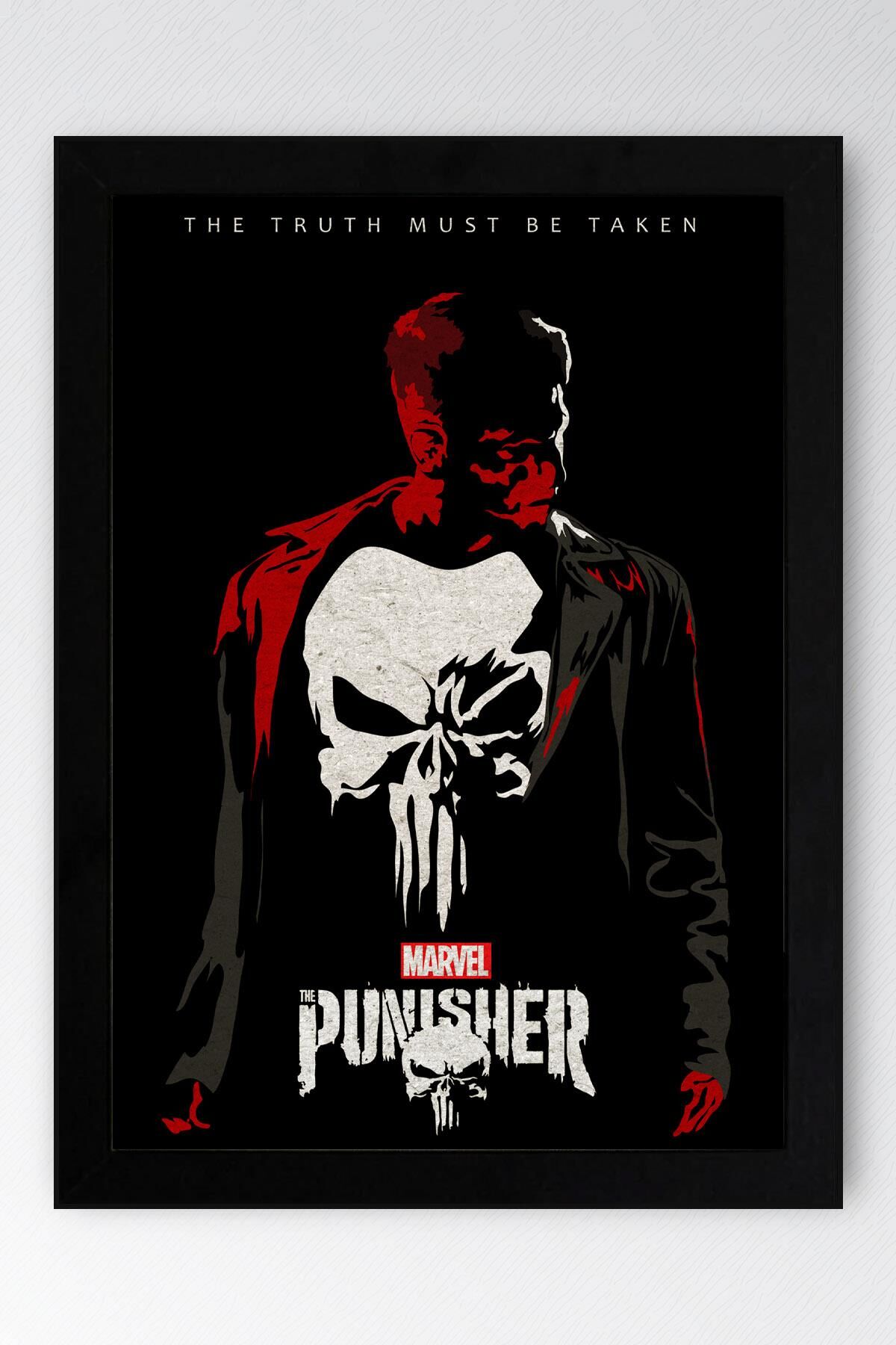 The Punisher Çerçeveli Tablo - Marvel Dizi Posteri Tablo