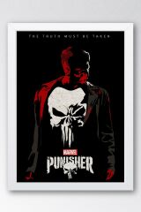 The Punisher Çerçeveli Tablo - Marvel Dizi Posteri Tablo
