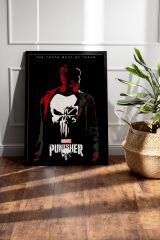 The Punisher Çerçeveli Tablo - Marvel Dizi Posteri Tablo