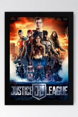Adalet Birliği Çerçeveli Tablo - Justice League Film Posteri Tablo