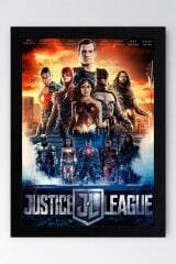 Adalet Birliği Çerçeveli Tablo - Justice League Film Posteri Tablo