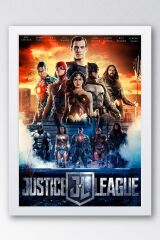 Adalet Birliği Çerçeveli Tablo - Justice League Film Posteri Tablo