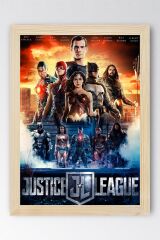 Adalet Birliği Çerçeveli Tablo - Justice League Film Posteri Tablo
