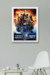 Adalet Birliği Çerçeveli Tablo - Justice League Film Posteri Tablo