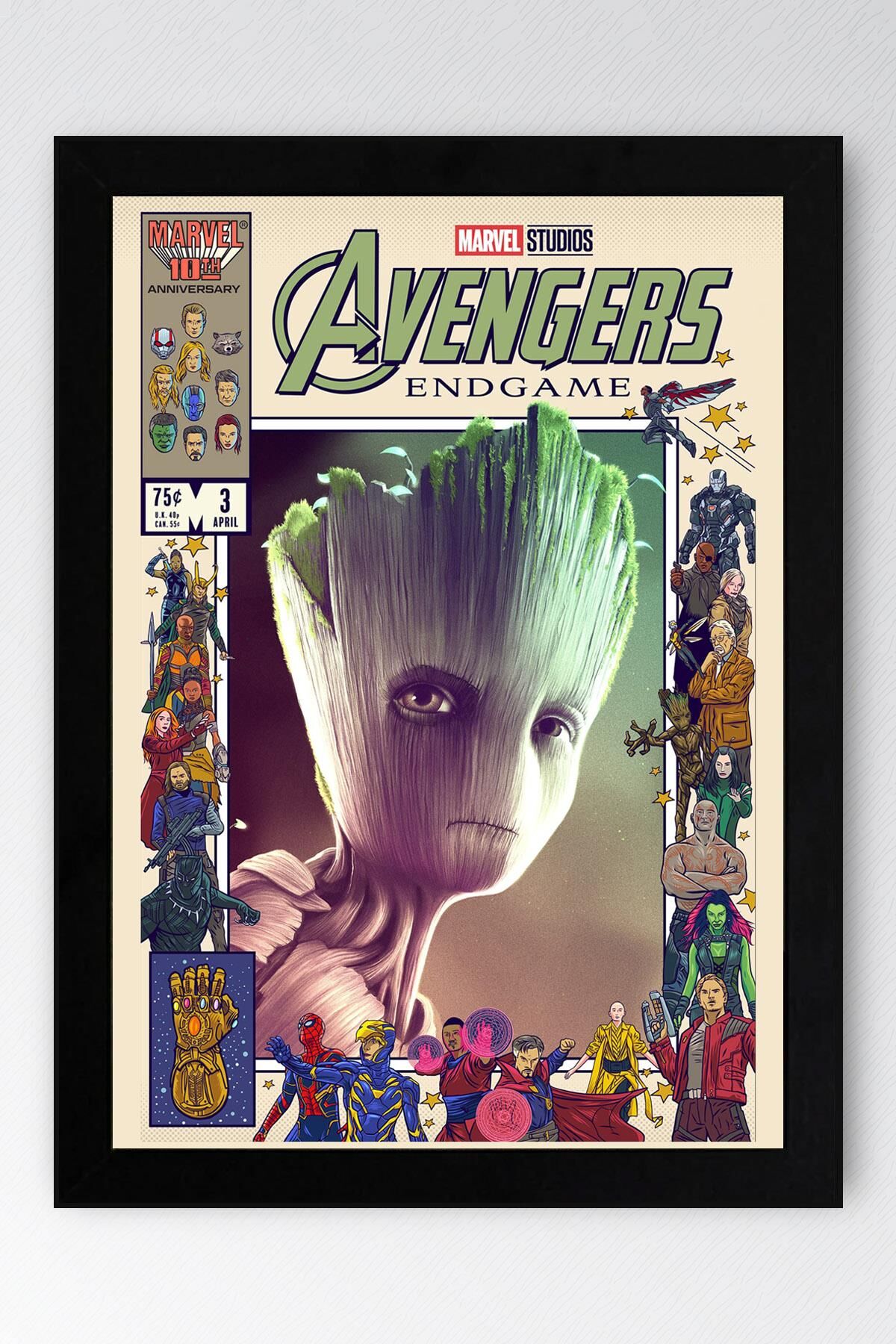 Galaksinin Koruyucuları Groot Çerçeveli Tablo - Avengers Film Posteri Tablo
