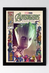 Galaksinin Koruyucuları Groot Çerçeveli Tablo - Avengers Film Posteri Tablo