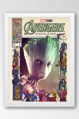 Galaksinin Koruyucuları Groot Çerçeveli Tablo - Avengers Film Posteri Tablo