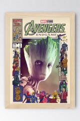 Galaksinin Koruyucuları Groot Çerçeveli Tablo - Avengers Film Posteri Tablo