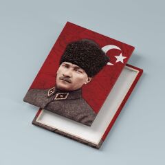 Enver Paşa Mustafa Kemal Atatürk 2'li Kanvas Tablo Seti 40x55cm İttihat Terakki Paşaları