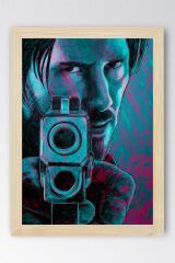 John Wick Çerçeveli Tablo - Film Posteri Tablo