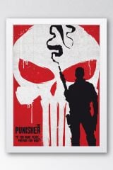 The Punisher Çerçeveli Tablo - Marvel Dizi Posteri Tablo