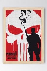 The Punisher Çerçeveli Tablo - Marvel Dizi Posteri Tablo
