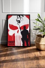The Punisher Çerçeveli Tablo - Marvel Dizi Posteri Tablo