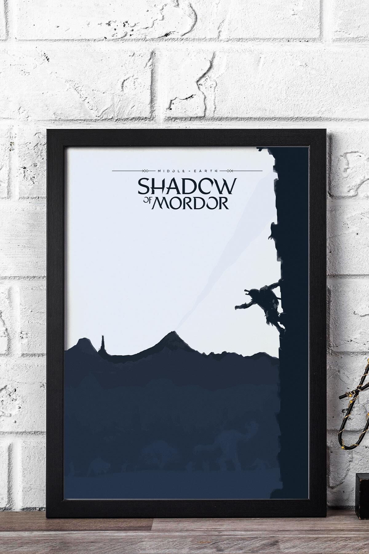 Yüzüklerin Efendisi Mordor Çerçeveli Tablo - Film Posteri Tablo