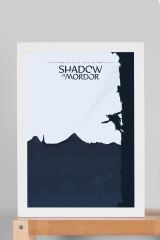 Yüzüklerin Efendisi Mordor Çerçeveli Tablo - Film Posteri Tablo