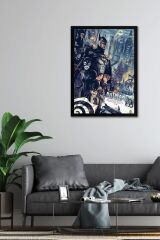 Batman Çerçeveli Tablo - Batman Returns Eski Film Afişi Poster Tablo