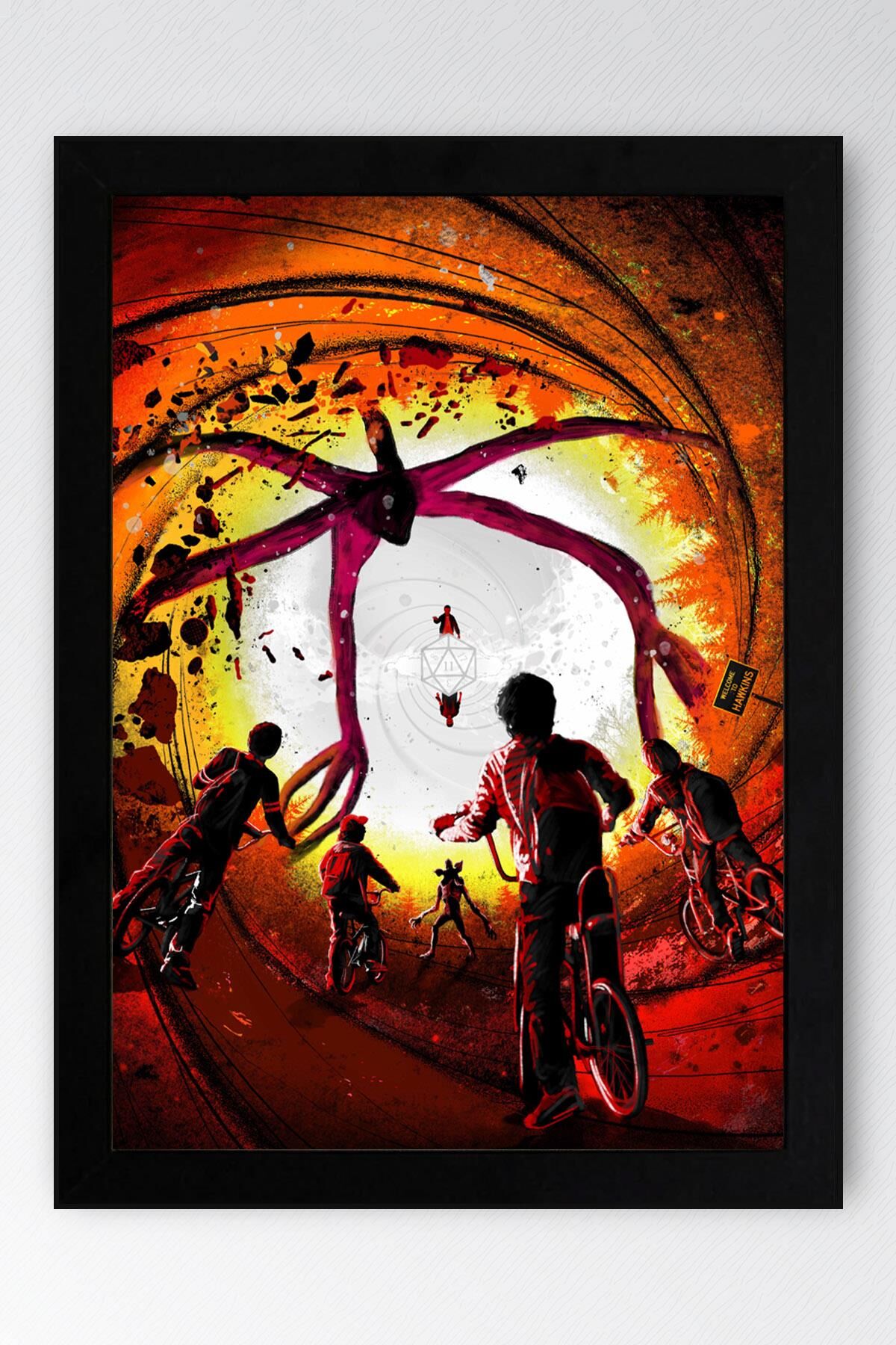 Stranger Things Çerçeveli Tablo - Dizi Posteri Tablo
