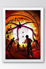 Stranger Things Çerçeveli Tablo - Dizi Posteri Tablo