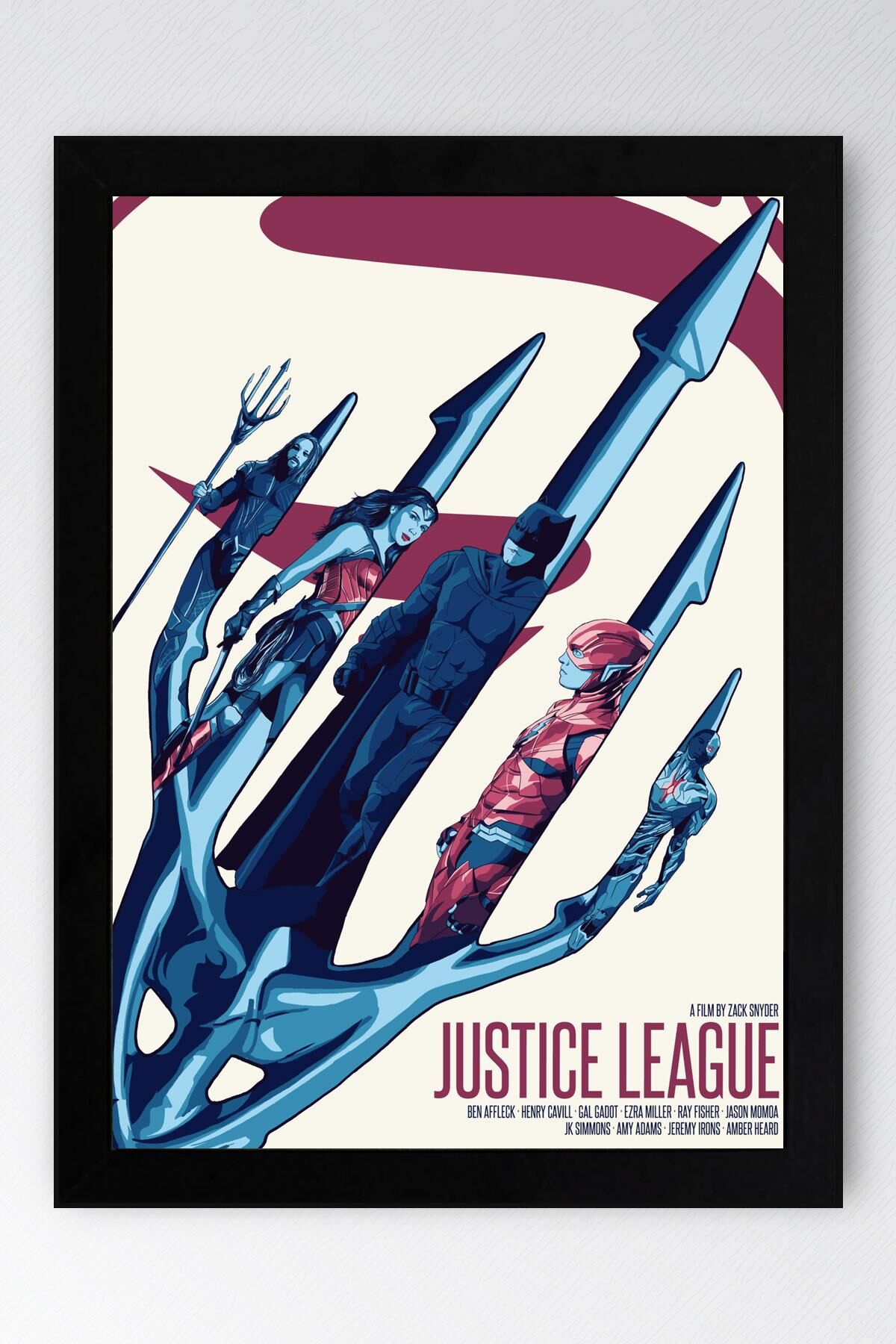 Adalet Birliği Çerçeveli Tablo - Justice League Poster Tablo