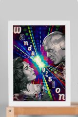 WandaVision Çerçeveli Tablo - Marvel Dizi Posteri Tablo