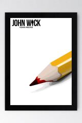 John Wick Çerçeveli Tablo - Film Posteri Tablo
