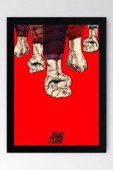 Fight Club Çerçeveli Tablo - Dövüş Kulübü Film Posteri Tablo