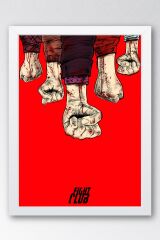 Fight Club Çerçeveli Tablo - Dövüş Kulübü Film Posteri Tablo