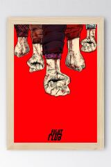 Fight Club Çerçeveli Tablo - Dövüş Kulübü Film Posteri Tablo