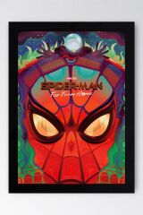 Spider Man Çerçeveli Tablo - Örümcek Adam Evden Uzakta Fim Posteri Tablo