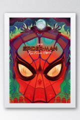 Spider Man Çerçeveli Tablo - Örümcek Adam Evden Uzakta Fim Posteri Tablo