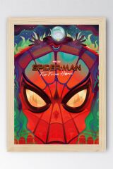 Spider Man Çerçeveli Tablo - Örümcek Adam Evden Uzakta Fim Posteri Tablo