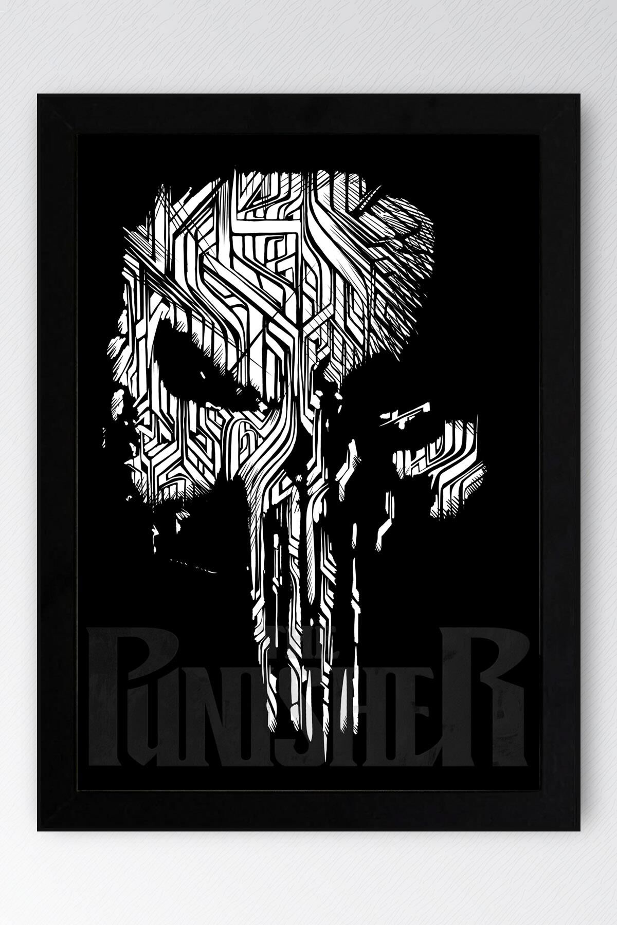 The Punisher Çerçeveli Tablo - Marvel Dizi Posteri Tablo
