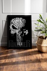 The Punisher Çerçeveli Tablo - Marvel Dizi Posteri Tablo