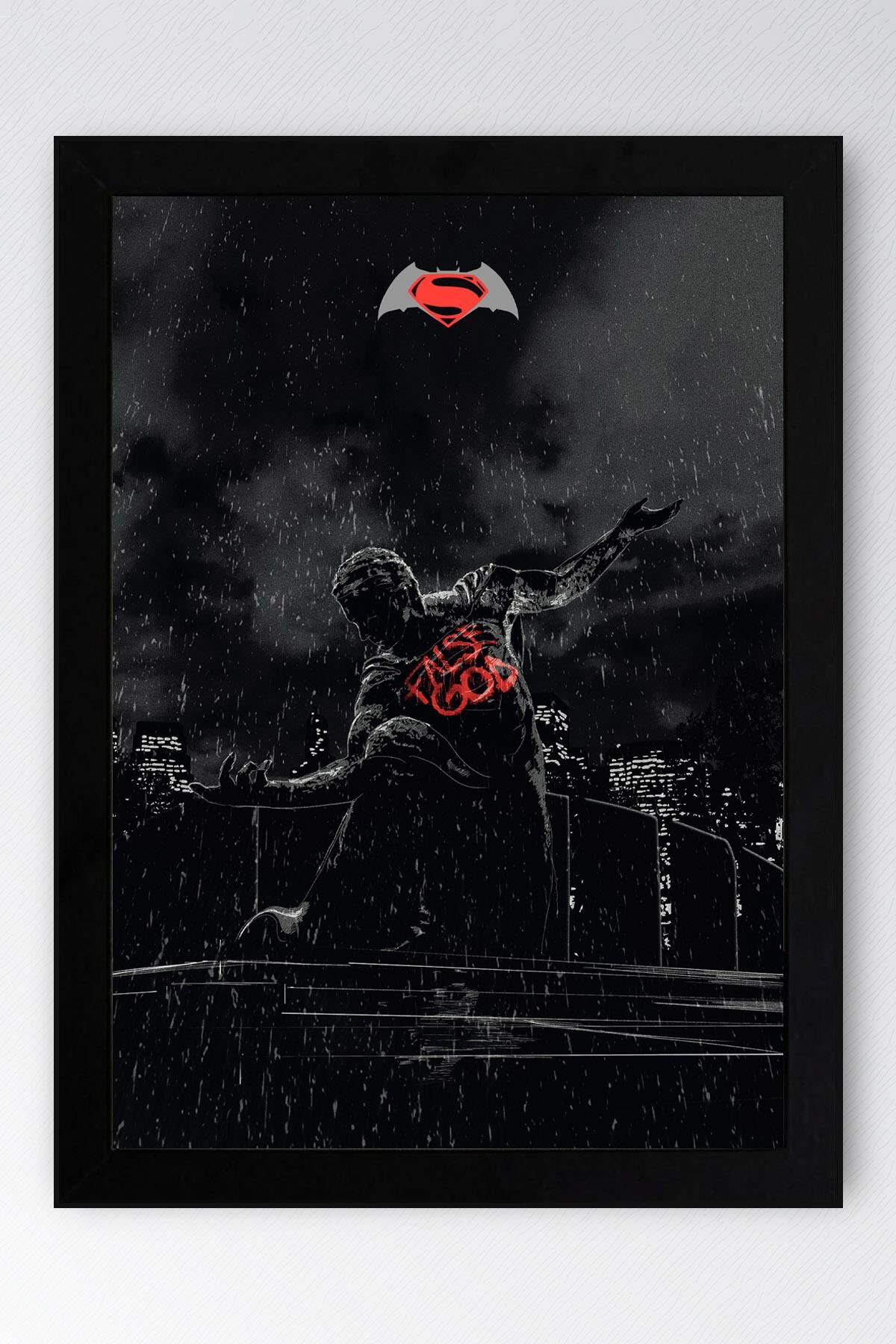 Batman vs Superman Çerçeveli Tablo - Poster Tablo