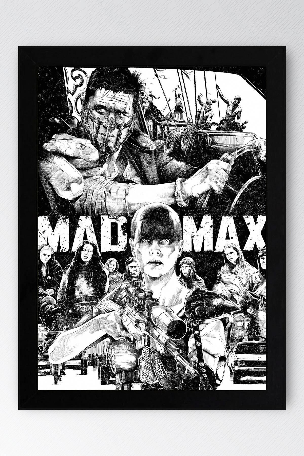 Mad Max Çerçeveli Tablo - Çılgın Max Film Posteri Tablo