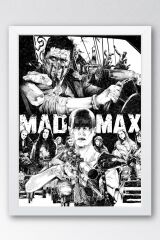 Mad Max Çerçeveli Tablo - Çılgın Max Film Posteri Tablo
