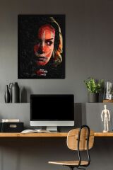 Captain Marvel Çerçeveli Tablo - Kaptan Marvel Avengers Poster Tablo