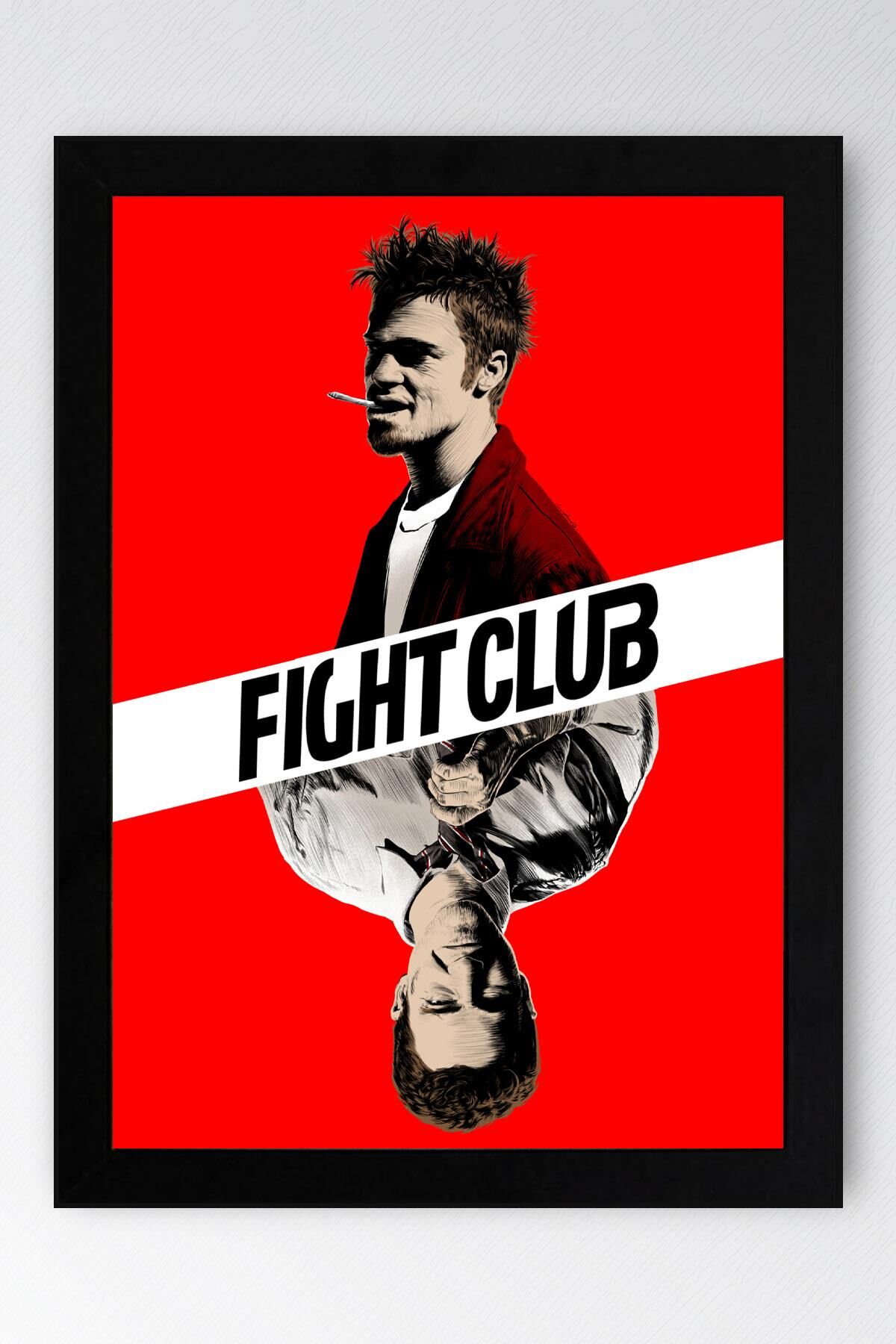 Fight Club Çerçeveli Tablo - Dövüş Kulübü Film Posteri Tablo