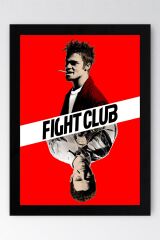 Fight Club Çerçeveli Tablo - Dövüş Kulübü Film Posteri Tablo