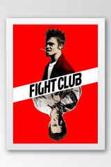 Fight Club Çerçeveli Tablo - Dövüş Kulübü Film Posteri Tablo