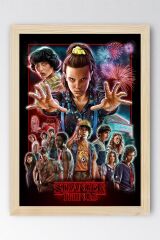 Stranger Things Çerçeveli Tablo - Dizi Posteri Tablo