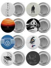 Interstellar Çanta Rozeti Seti 8 Adet Yıldızlararası En Büyük Boy 5.8cm İğneli Broş