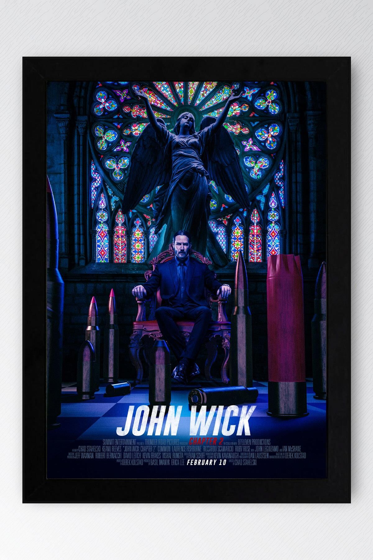 John Wick Çerçeveli Tablo - Film Posteri Tablo