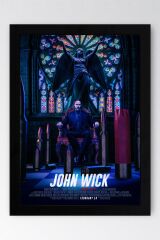 John Wick Çerçeveli Tablo - Film Posteri Tablo